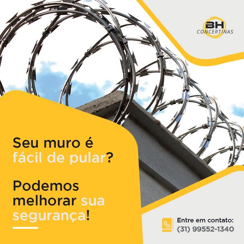 Seu muro é facil de pular? Podemos melhorar a sua segurança.