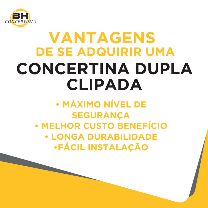 Vantagens de se adquirir uma Concertina Dupla Clipada