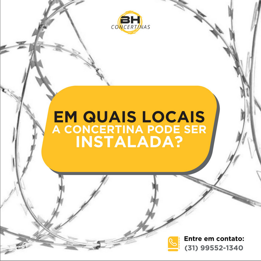 Em quais Locais A Concertina Pode Ser Instalada